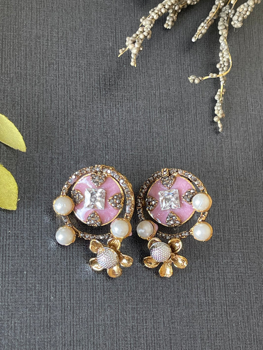 "Blush Pearl Studs"